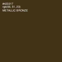 #423317 - Metallic Bronze Color Image